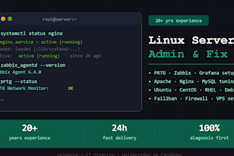fix, optimize, or configure your linux web db server