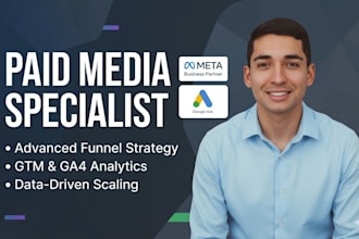 be your paid media specialist for google ads and meta ads