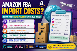 calculate amazon fba import duties tariffs and landed costs