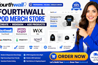 create fourthwall pod merch gym store redesign website add product listing spod