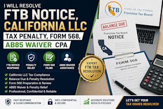 fix ftb balance due, ca llc tax penalties, form 568 and ab85 waiver