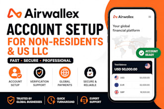 help you create and verify airwallex business account fast