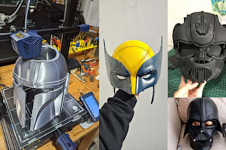 3d print and paint 3d mask 3d helmet cosplay creation halloween mask for ship