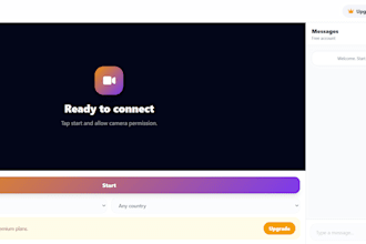 build a webrtc random video chat app like omegle using laravel