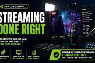professionally set up streamlabs for smooth streaming