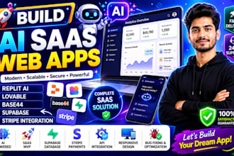 bulid replit ai replit web app ai lovable base 44 supabase sass stripe integrati