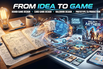 design board game card game tabletop game cards box and rulebook