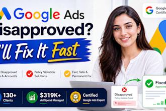 fix google ads disapproval and policy violations