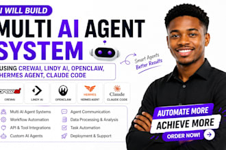 build multi ai agent system crew ai lindy ai openclaw hermes agent claude code