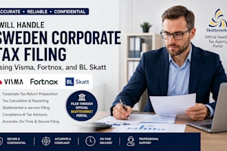 handle sweden corporate tax filing using visma, fortnox, and bl skatt