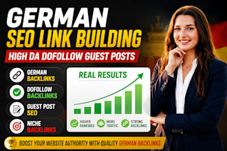 do german SEO link building with high da dofollow guest posts