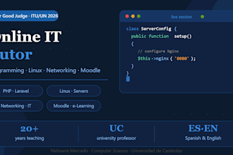 tutor you in computer science, programming, linux, or IT fundamentals