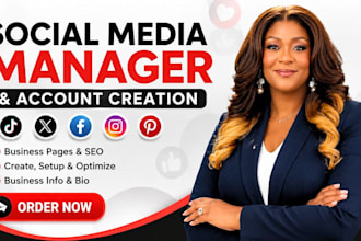 major social media manager account create setup social media profile setup