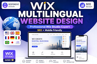 create wix multilingual website wix design and website translation