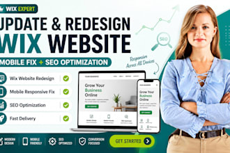 update wix website redesign, wix mobile fix, responsive seo optimization experts
