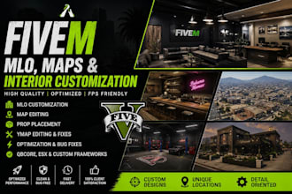 customize fivem maps, mlos, interiors, props and ymaps