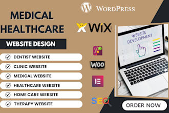 design medical website, healthcare website, home care, dental clinic website