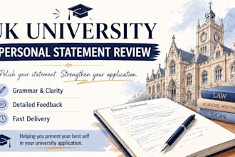 help improve your personal statement for UK university applications