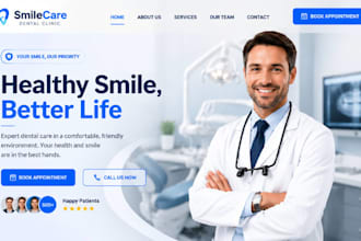 build wix medical website dental clinic website doctor health care website