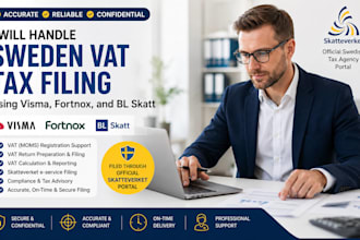 handle sweden vat tax filing using visma, fortnox, and bl skatt