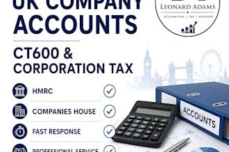 prepare UK company accounts ct600 hmrc and companies house filing