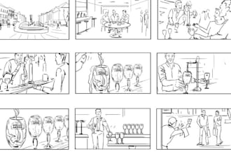 create cinematic storyboard animatic storyboard film webtoon storyboard artist