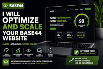 optimize and scale your base44 website