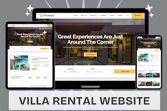 design vacation rental website villa rental and holiday home airbnb website