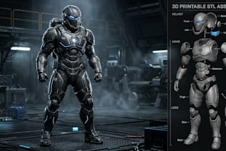 create wearable cosplay armor helmet mask stl for 3d printing
