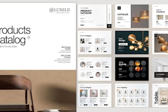 b2b sales products catalog lookbook for commercial lighting suppliers