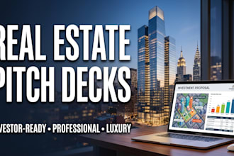 design a high converting real estate pitch deck or property proposal