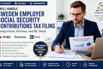 file sweden employer social security contributions tax using visma, forrtnox
