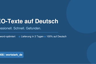 professionelle SEO texte auf deutsch schreiben