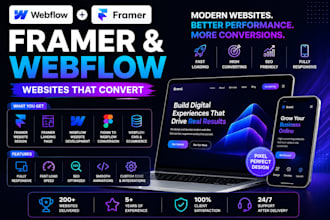 design framer website webflow website framer landing page fix framer template