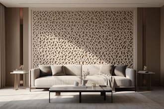 design cnc wall panels, 3d wall art, stl dxf and laser cut files