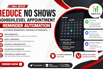 automate appointment reminders in gohighlevel and reduce no shows