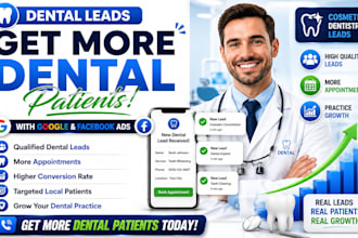 generate dental leads, cosmetic dentistry and dentist leads with ads