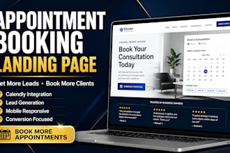 create a professional appointment booking landing page for your business