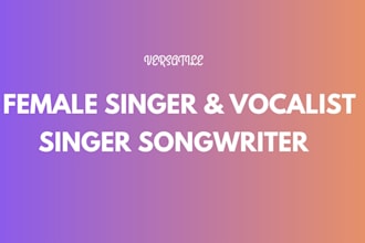 female rapper, singer songwriter for pop, rnb, hip pop female vocalist