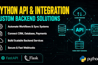develop custom python apis and backend system integrations