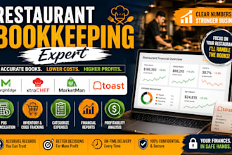 do restaurant bookkeeping using marginedge, xtrachef, marketman and toast