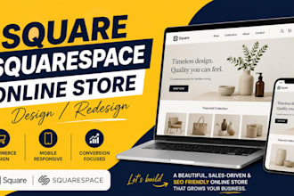 redesign squarespace website design square online store ecommerce square design