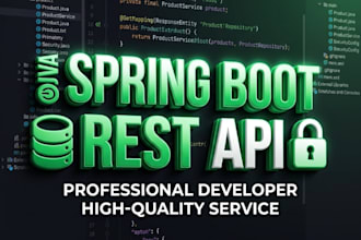 develop secure spring boot backend and rest API for your app