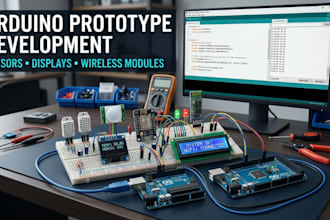 build arduino prototypes with sensors, displays and wireless modules