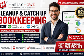 cleanup catch up bookkeeping fix years of messy transactions for swiss gmbh sarl