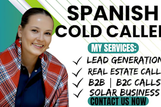 do spanish b2b real estate cold calling, lead generation