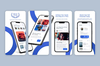 design app screenshots for play store and app store