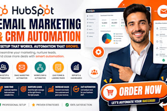 setup hubspot email marketing and CRM automation
