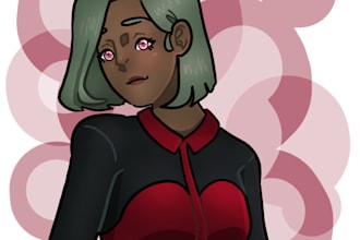 a bust character drawing