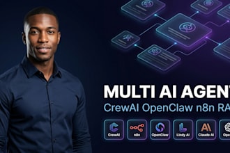 multi ai agent custom ai agent with crewai lindy ai openclaw n8n rag ai agents